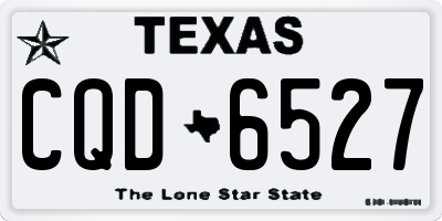 TX license plate CQD6527