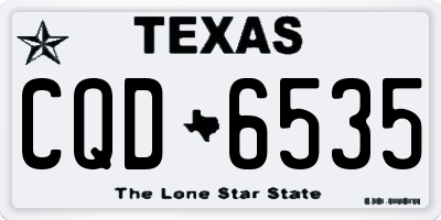 TX license plate CQD6535