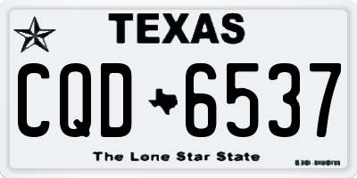 TX license plate CQD6537