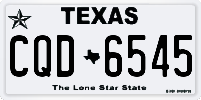TX license plate CQD6545