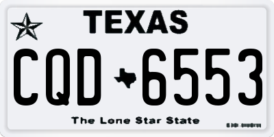 TX license plate CQD6553