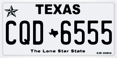 TX license plate CQD6555