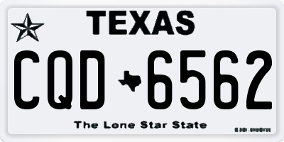 TX license plate CQD6562