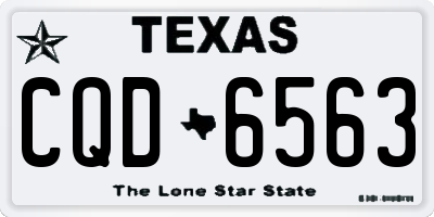 TX license plate CQD6563