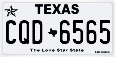 TX license plate CQD6565