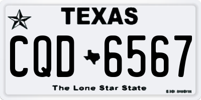 TX license plate CQD6567