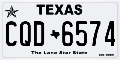 TX license plate CQD6574