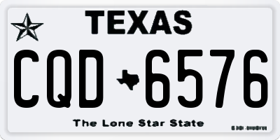 TX license plate CQD6576