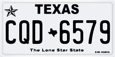TX license plate CQD6579