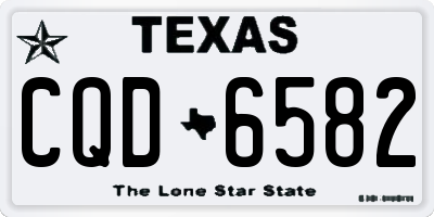 TX license plate CQD6582