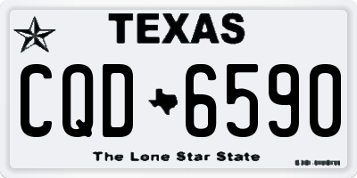 TX license plate CQD6590