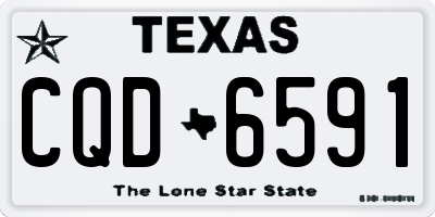 TX license plate CQD6591