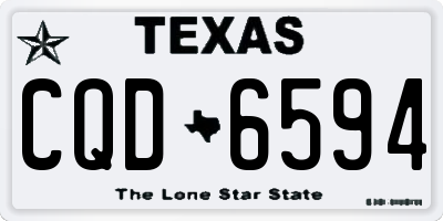 TX license plate CQD6594