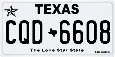 TX license plate CQD6608