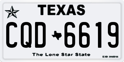 TX license plate CQD6619