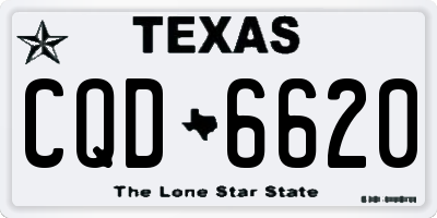 TX license plate CQD6620