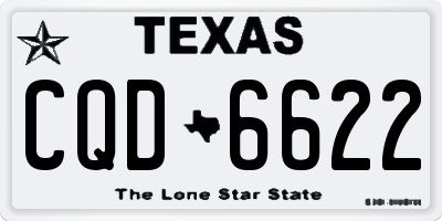 TX license plate CQD6622
