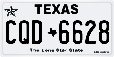 TX license plate CQD6628