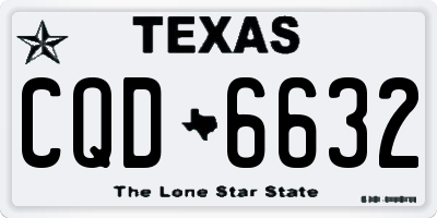 TX license plate CQD6632