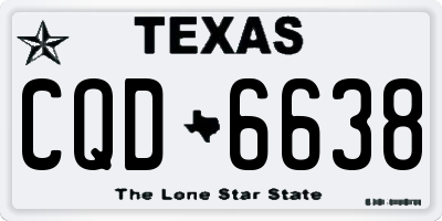 TX license plate CQD6638