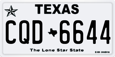 TX license plate CQD6644