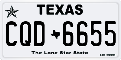 TX license plate CQD6655