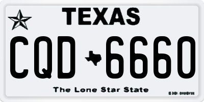 TX license plate CQD6660