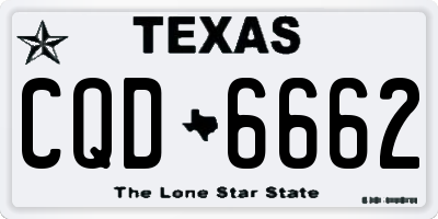 TX license plate CQD6662