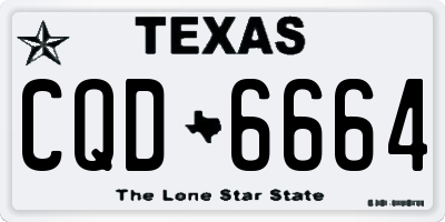 TX license plate CQD6664
