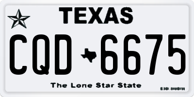 TX license plate CQD6675