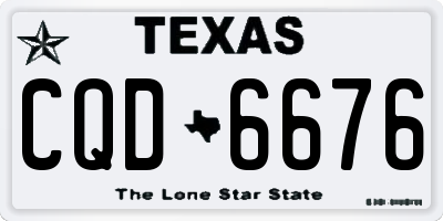 TX license plate CQD6676