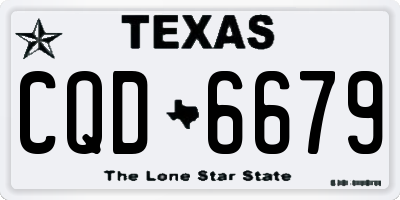 TX license plate CQD6679