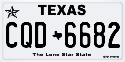 TX license plate CQD6682