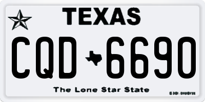 TX license plate CQD6690