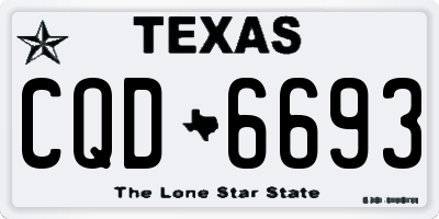 TX license plate CQD6693