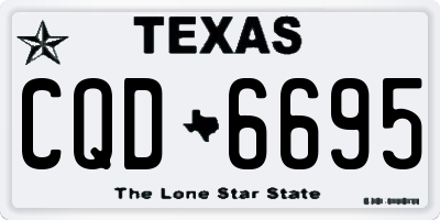 TX license plate CQD6695
