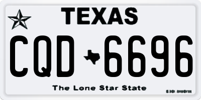 TX license plate CQD6696