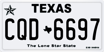 TX license plate CQD6697