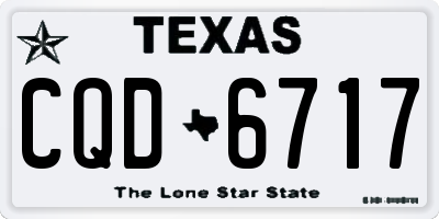 TX license plate CQD6717