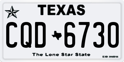TX license plate CQD6730