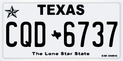 TX license plate CQD6737