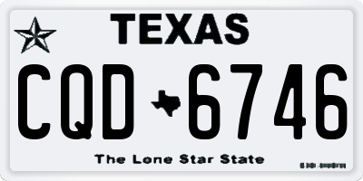 TX license plate CQD6746