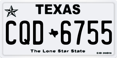 TX license plate CQD6755