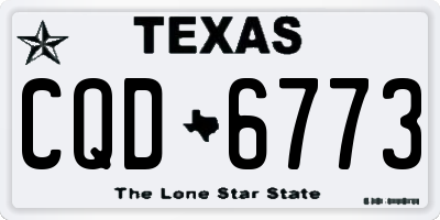 TX license plate CQD6773