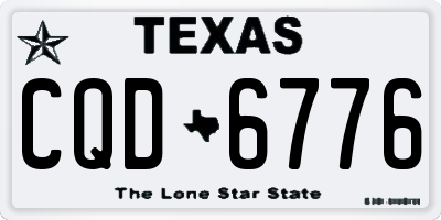 TX license plate CQD6776
