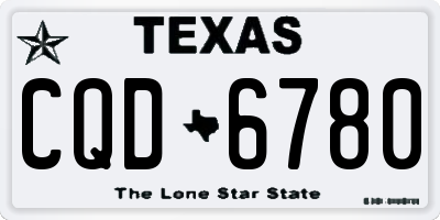 TX license plate CQD6780