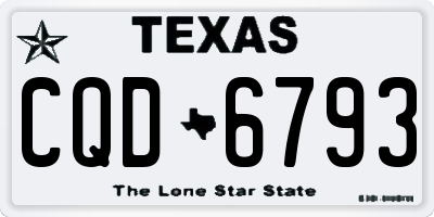 TX license plate CQD6793