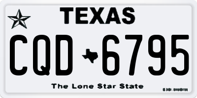 TX license plate CQD6795