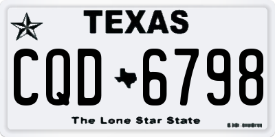 TX license plate CQD6798