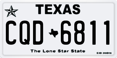 TX license plate CQD6811